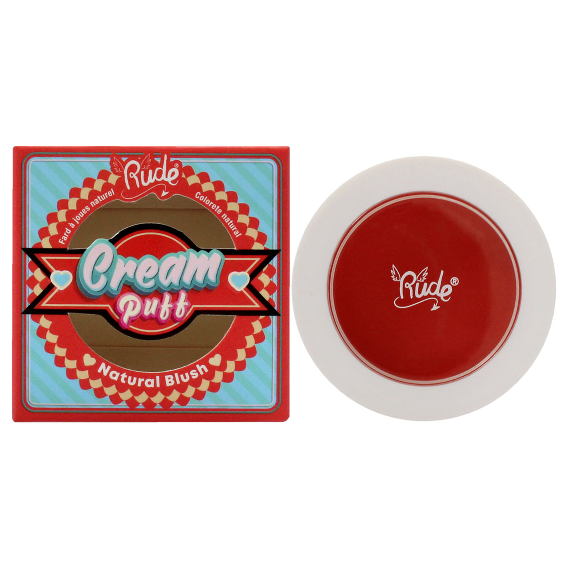 Cream Puff Natural Blush - Creamsicle by Rude Cosmetics for Women - 0.21 oz Blush