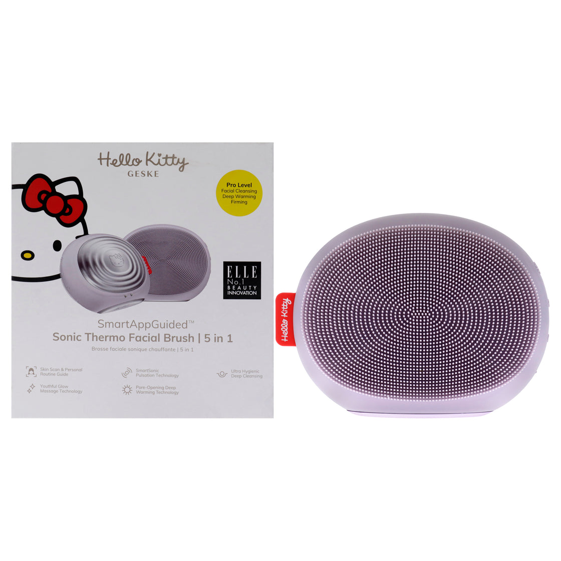 Hello Kitty Sonic Thermo Facial Brush 5 in 1 - Purple by Geske for Women - 1 Pc Brush