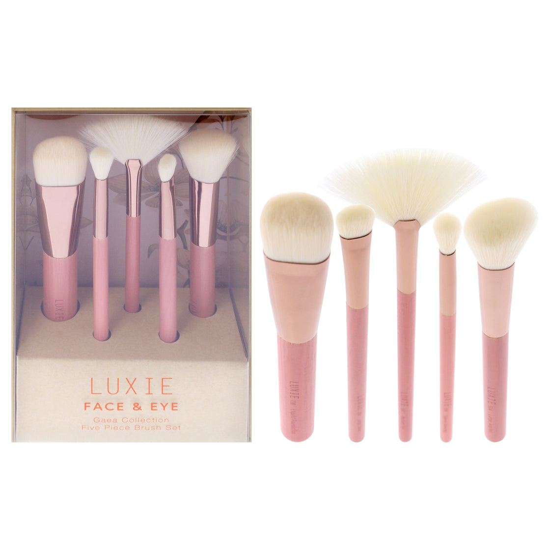 Gaea Face And Eye Brush Set by Luxie for Women - 5 Pc Brush