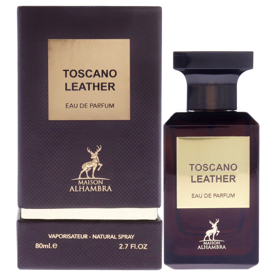 Toscano Leather by Maison Alhambra for Men - 2.7 oz EDP Spray