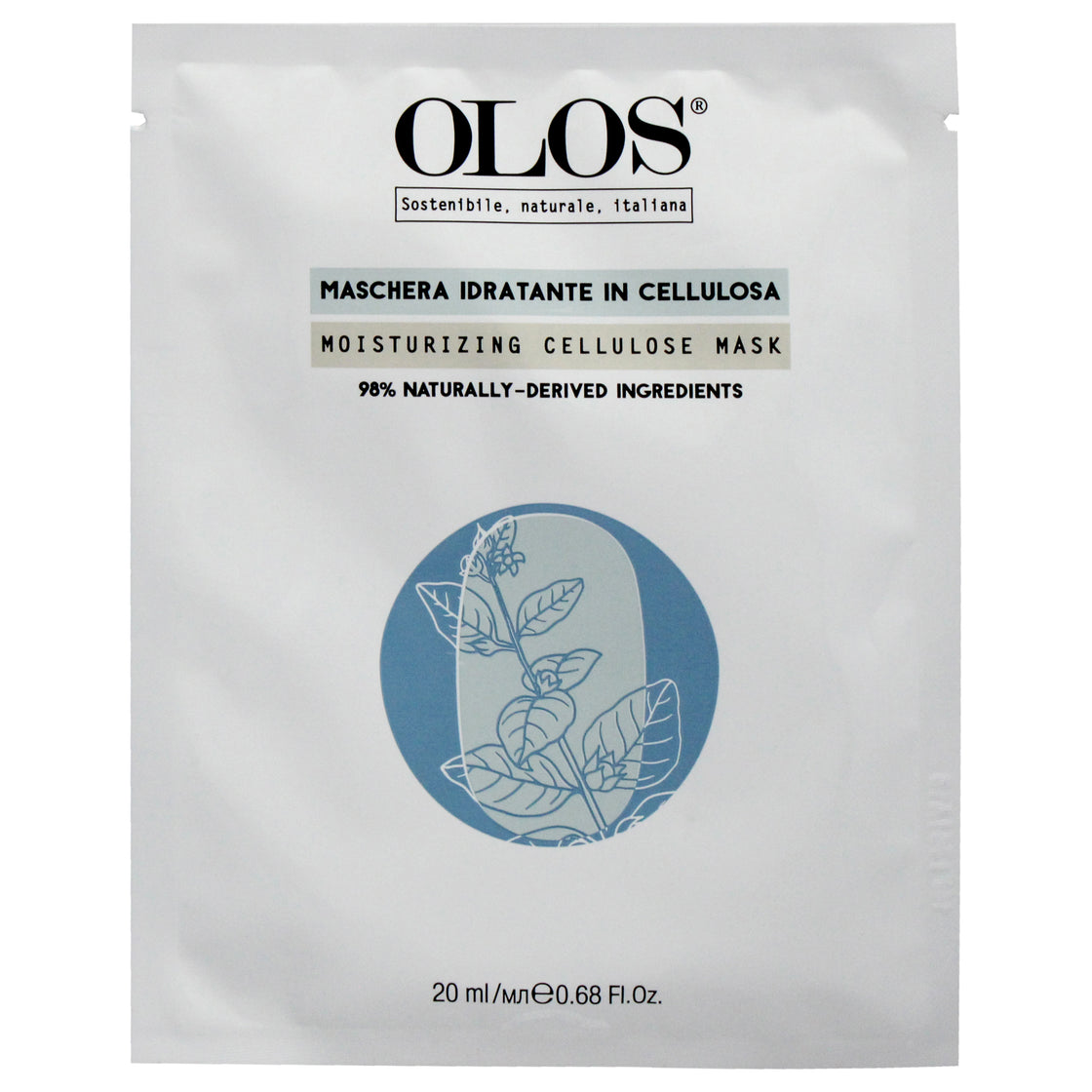 Moisturizing Cellulose Mask by Olos for Unisex - 0.68 oz Mask