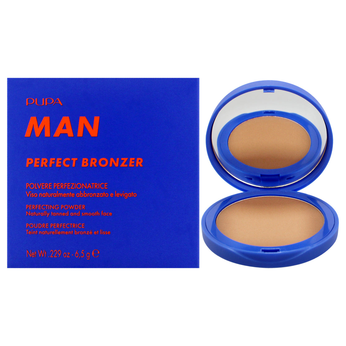 Perfect Bronzer Perfecting Powder - 002 Medium Dark by Pupa Milano for Men - 0.229 oz Bronzer