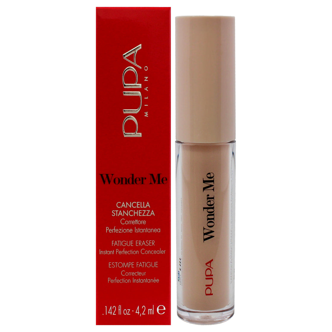 Wonder Me Fatigue Eraser - 010 Light Beige by Pupa Milano for Women - 0.142 oz Concealer