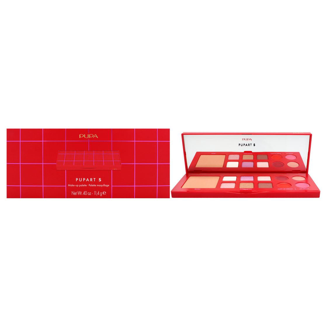 Pupart S Make-Up Palette - 003 Red by Pupa Milano for Women - 0.4 oz Makeup