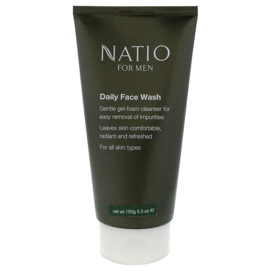 Mens Daily Face Wash by Natio for Men - 5.2 oz Cleanser