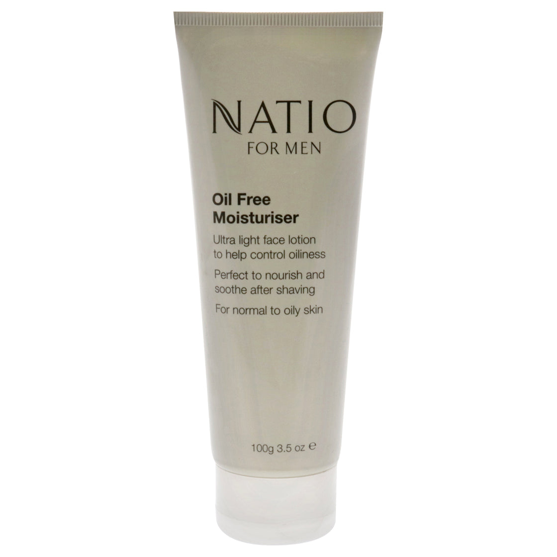 Oil Free Moisturiser by Natio for Men - 3.5 oz Cream