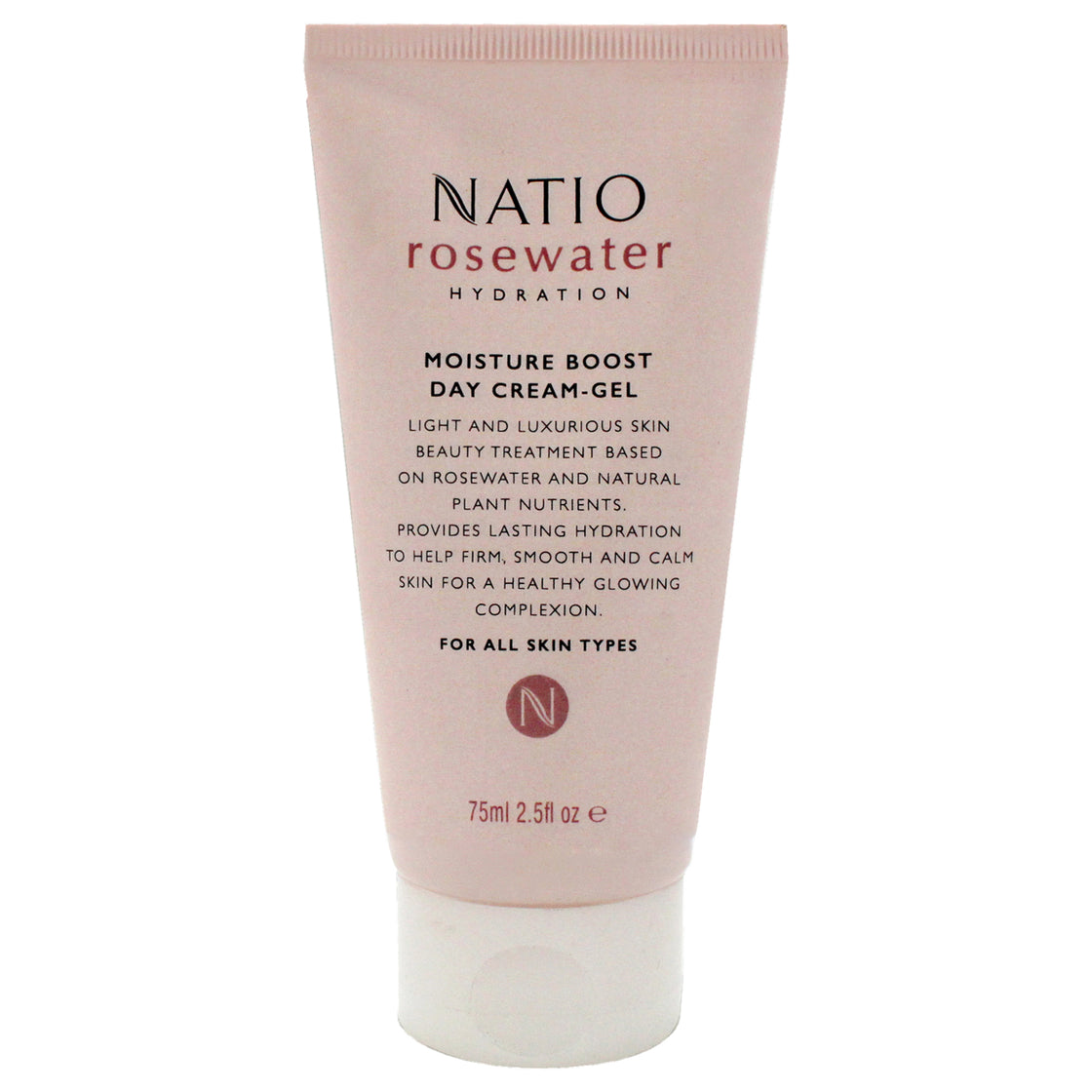 Rosewater Moisture Boost Day Cream-Gel by Natio for Women - 2.5 oz Cream