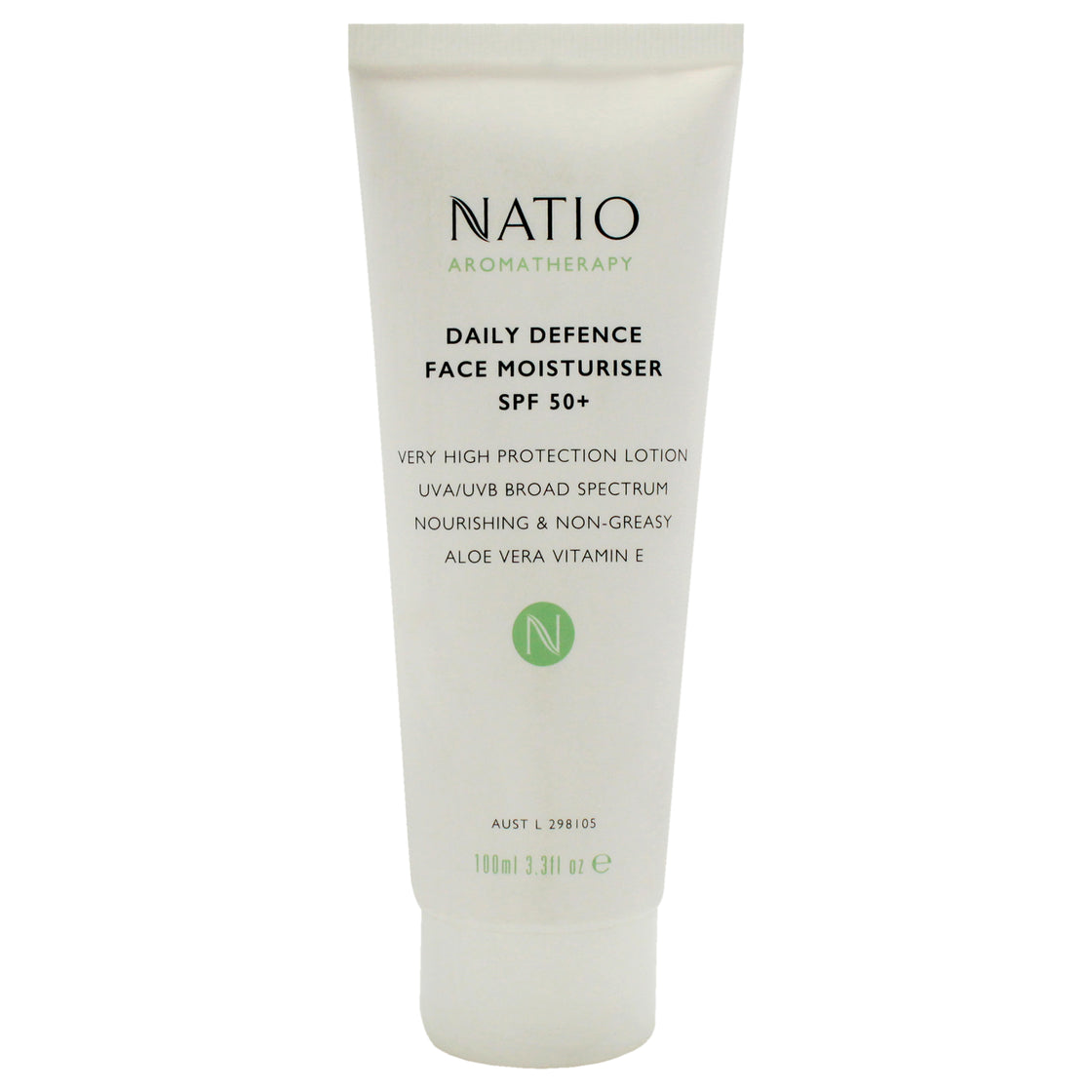 Daily Defence Face Moisturiser SPF 50 by Natio for Women - 3.3 oz Cream