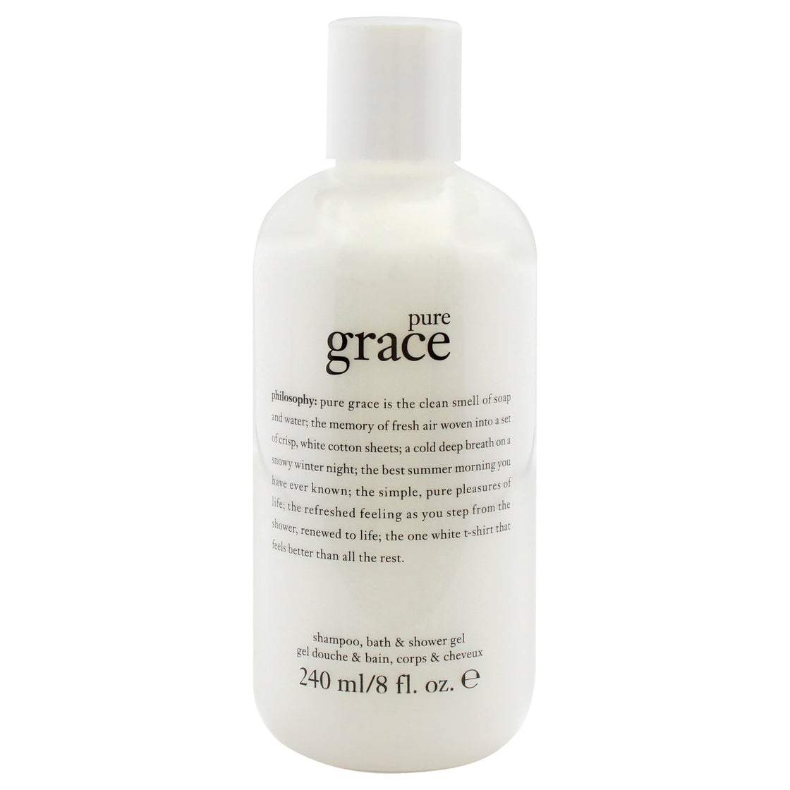 Pure Grace Shampoo Bath and Shower Gel by Philosophy for Unisex - 8 oz Shower Gel