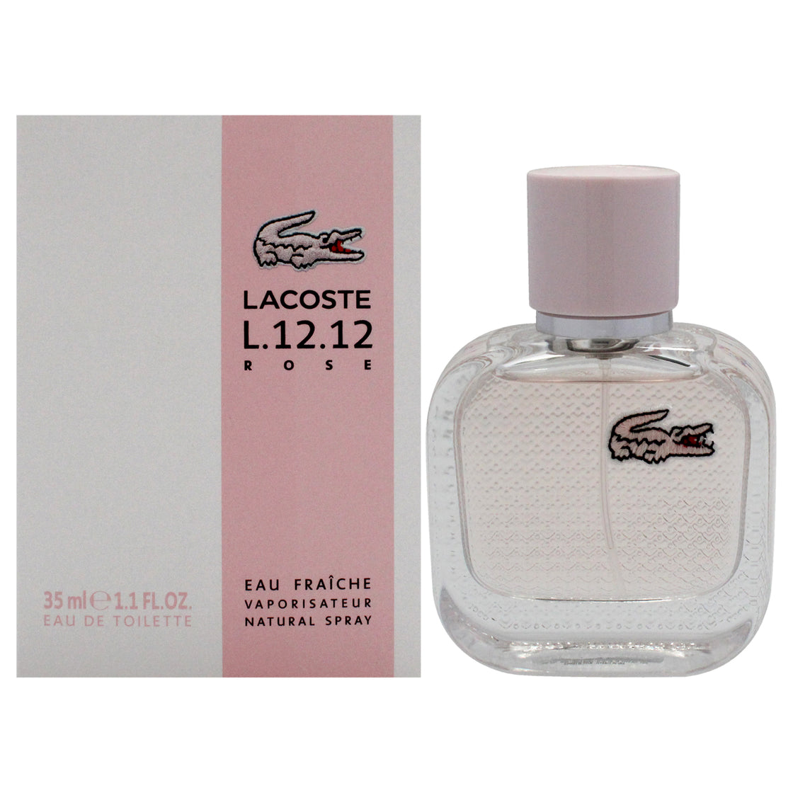 Lacoste Eau De L.12.12 Rose Eau Fraiche by Lacoste for Women - 1.1 oz EDT Spray