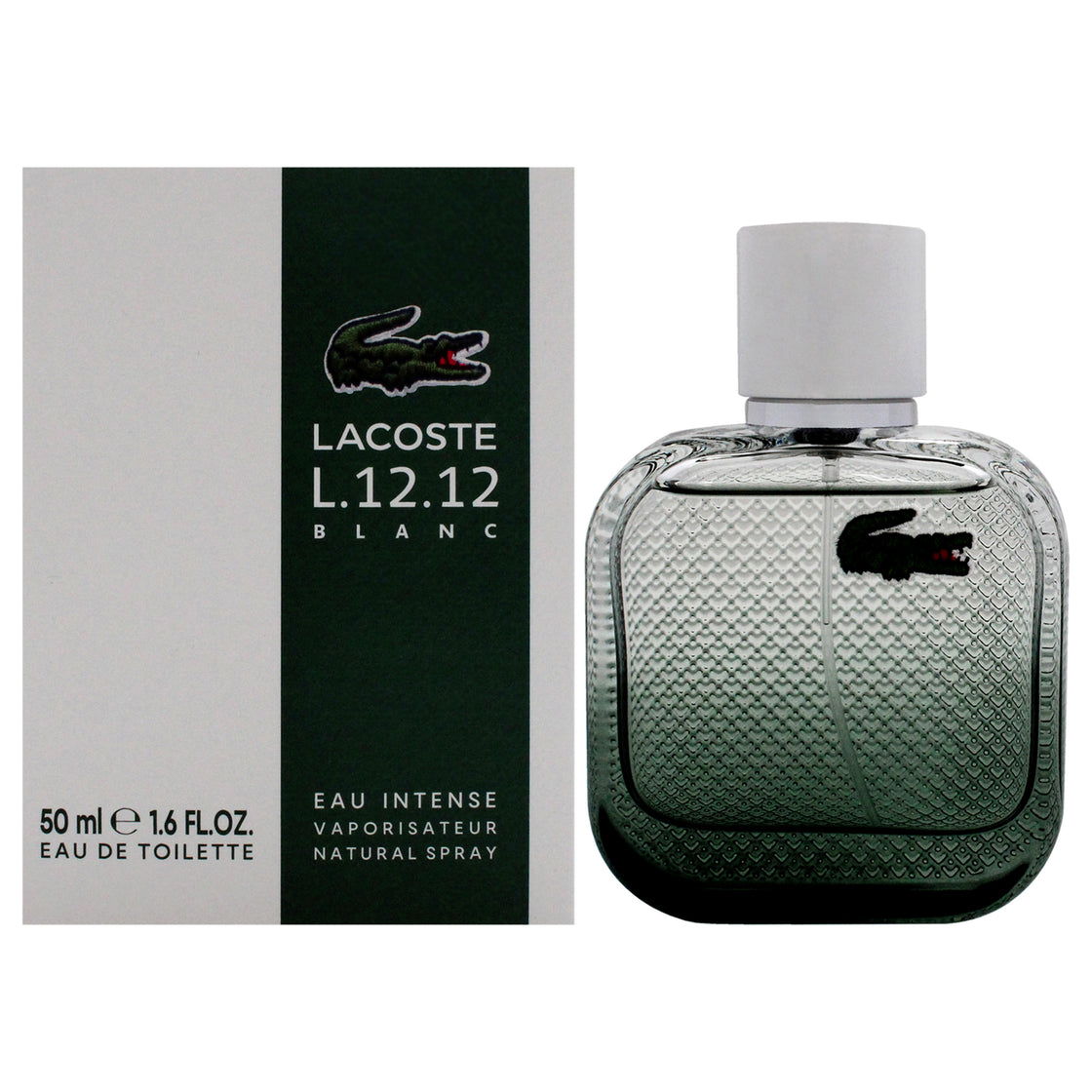 Lacoste Eau De L.12.12 Blanc Eau Intense by Lacoste for Men - 1.6 oz EDT Spray