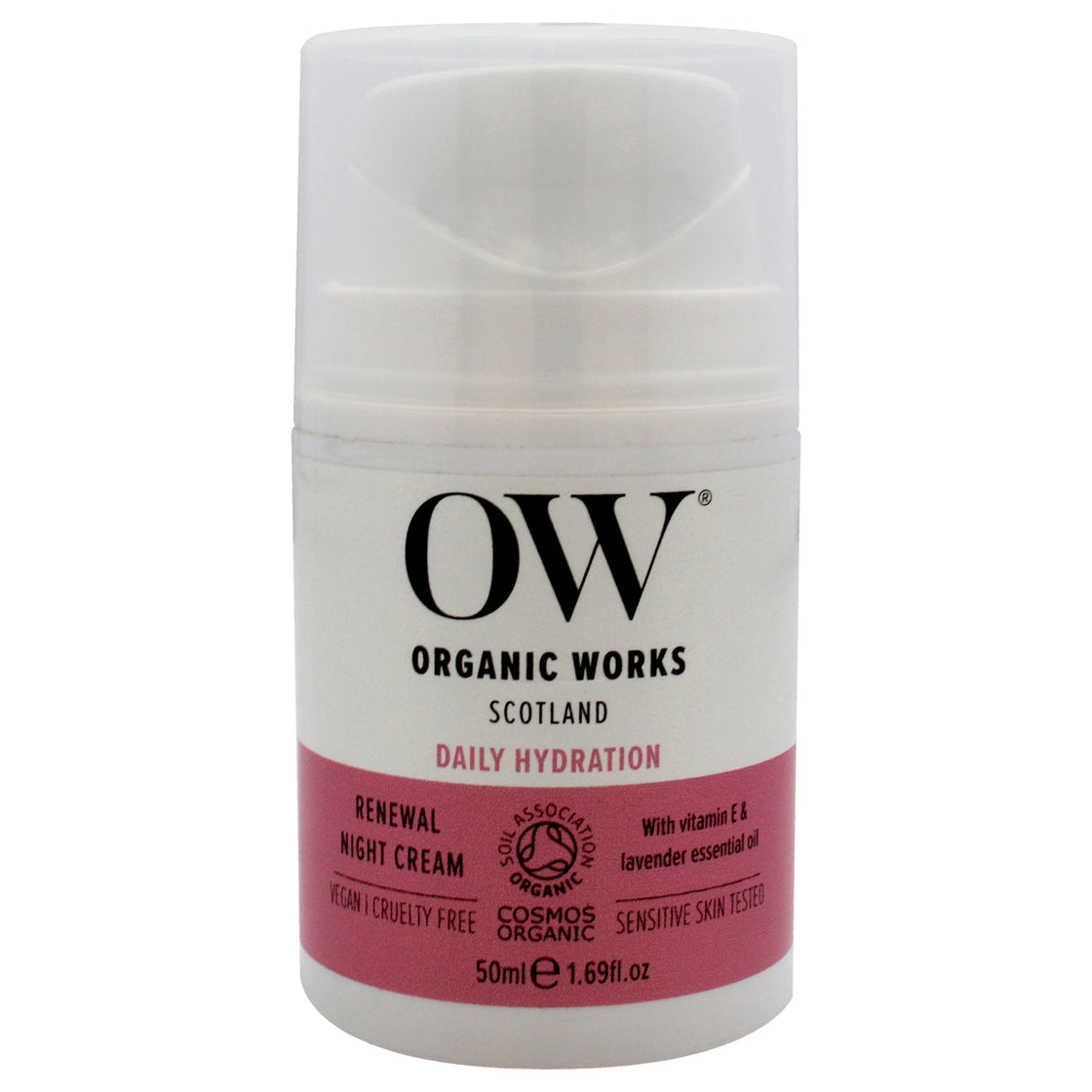 Daily Hydration Renewal Night Cream by Organic Works for Unisex - 1.69 oz Cream