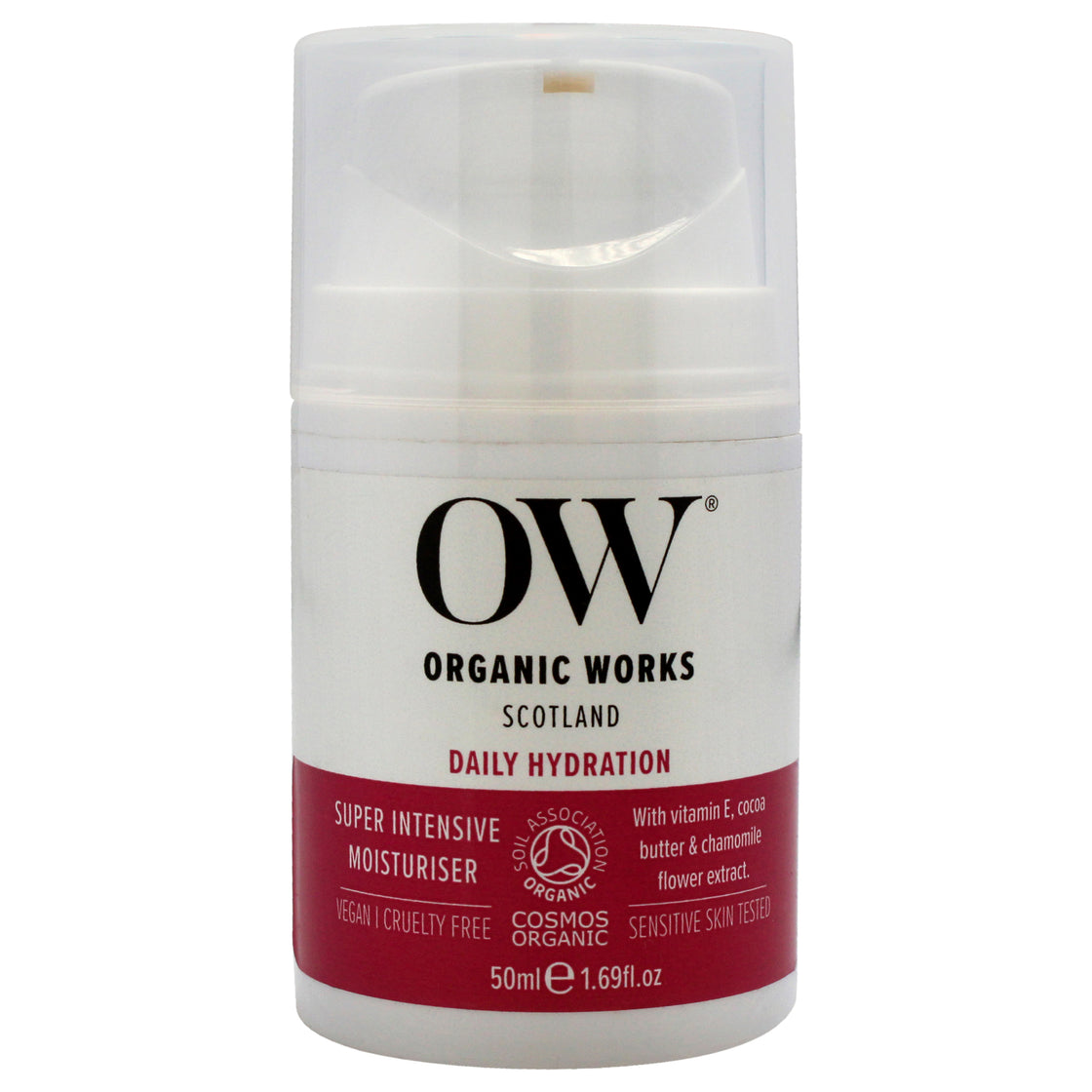 Daily Hydration Super Intensive Moisturiser by Organic Works for Unisex - 1.69 oz Cream