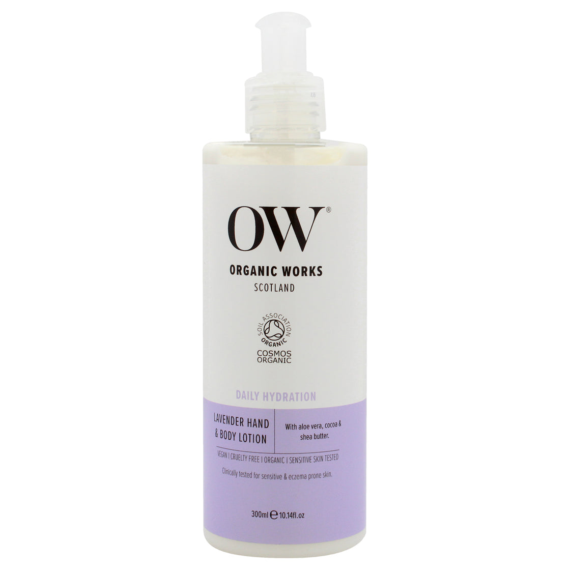 Daily Hydration Hand and Body Lotion - Lavender by Organic Works for Women - 10.14 oz Body Lotion