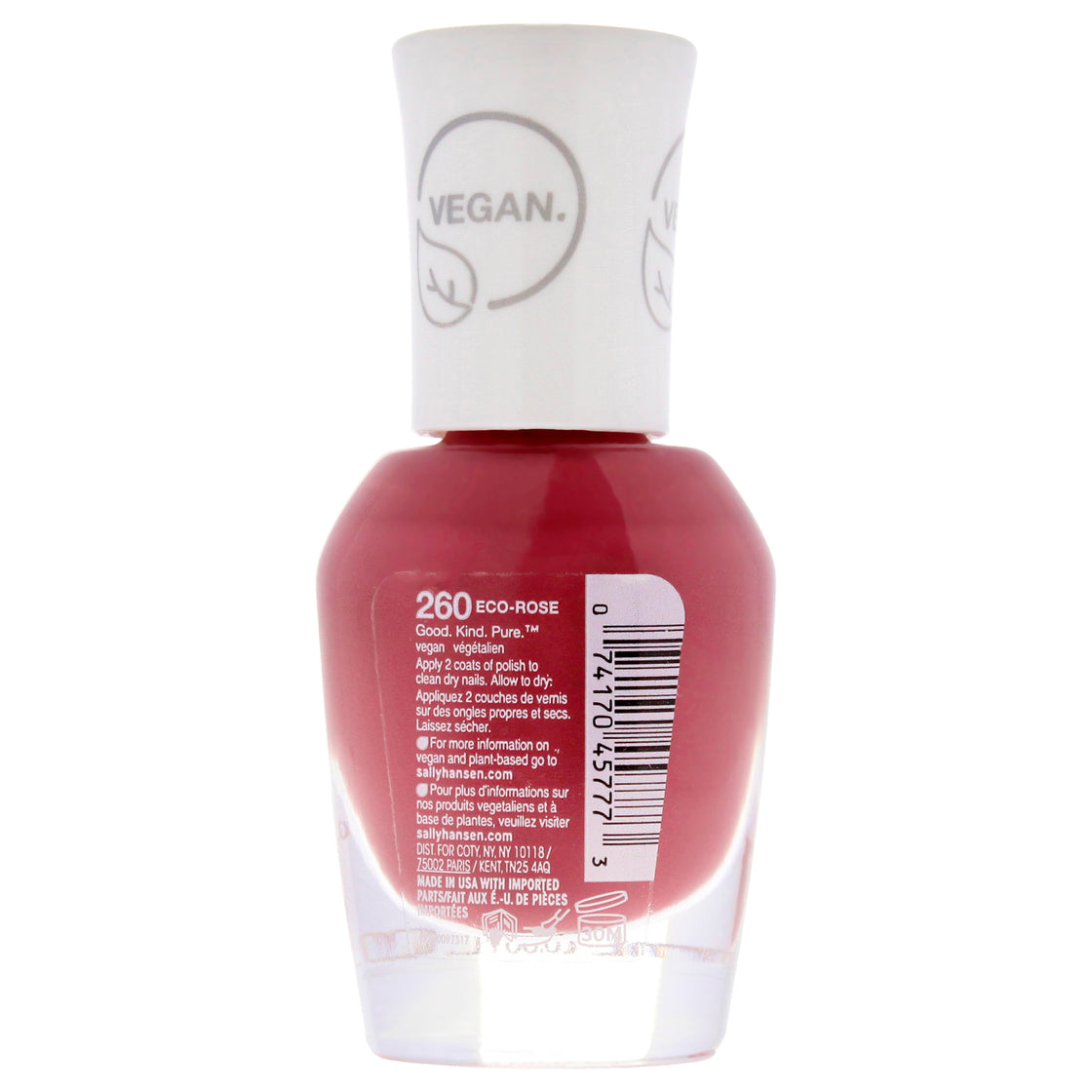 Good Kind Pure Vegan - 260 Eco-Rose by Sally Hansen for Women - 0.33 oz Nail Polish