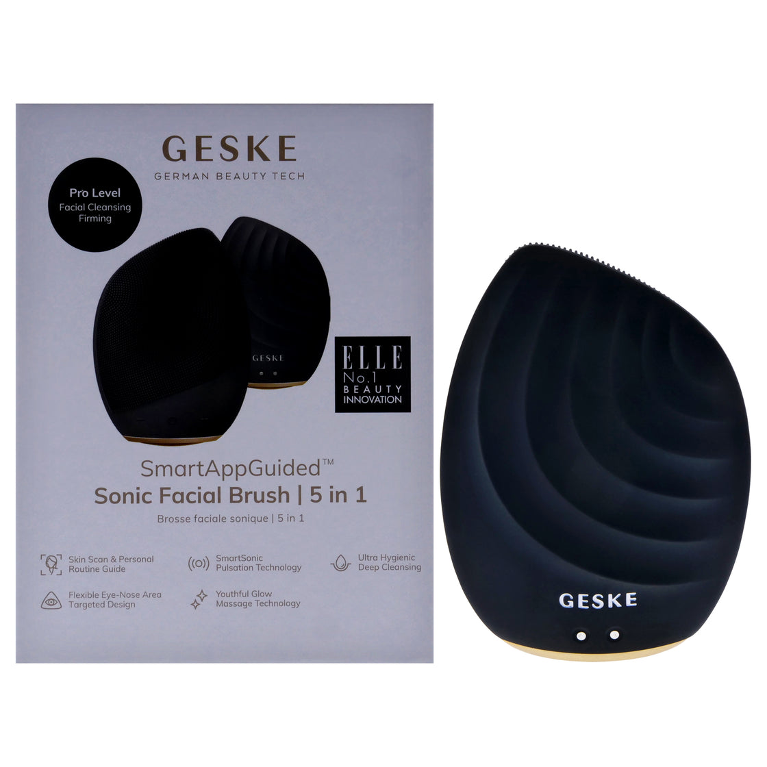 Sonic Facial Brush 5 in 1 - Gray by Geske for Women - 1 Pc Brush