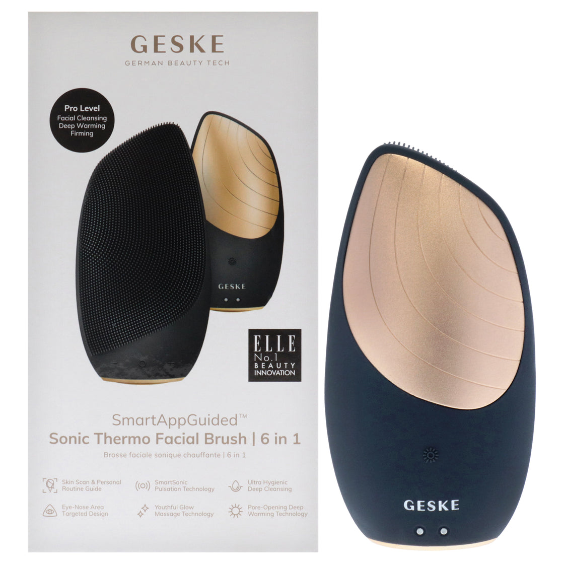 Sonic Thermo Facial Brush 6 in 1 - Gray by Geske for Women - 1 Pc Brush