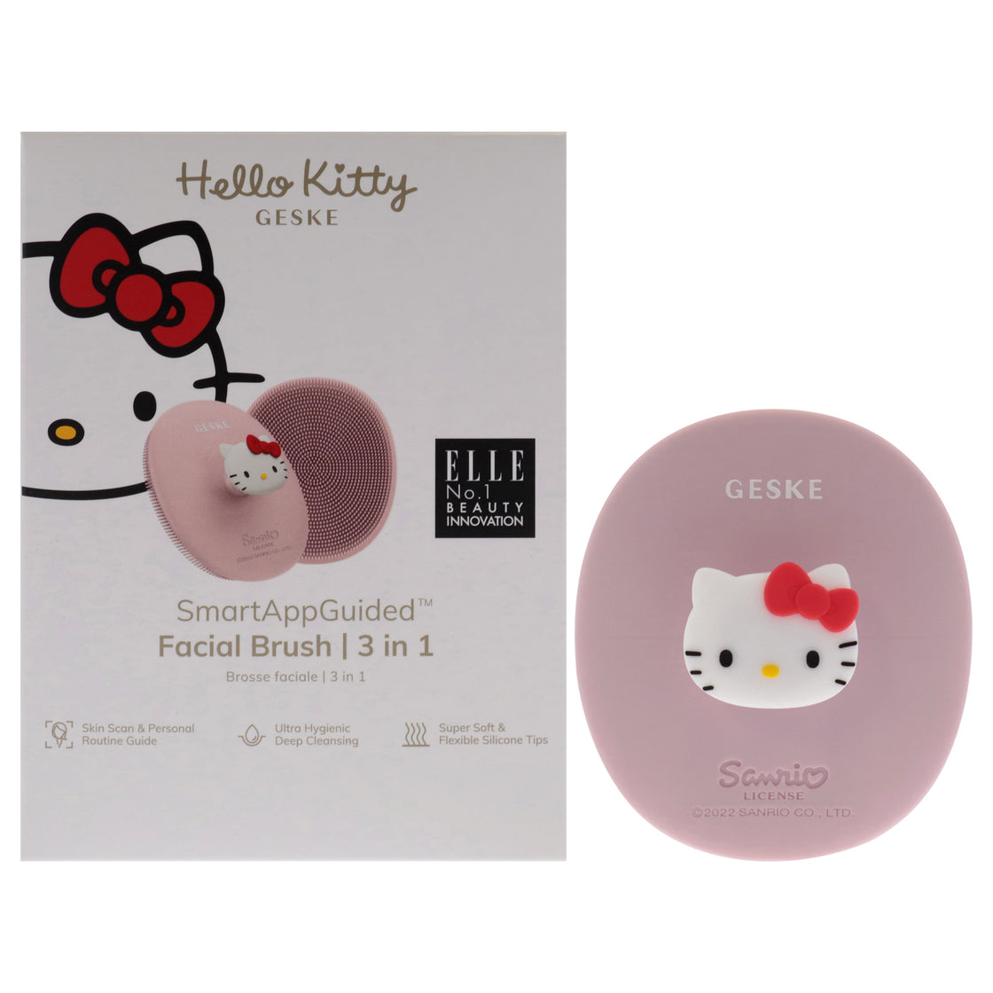 Hello Kitty Facial Brush 3 in 1 - Pink by Geske for Women - 1 Pc Brush