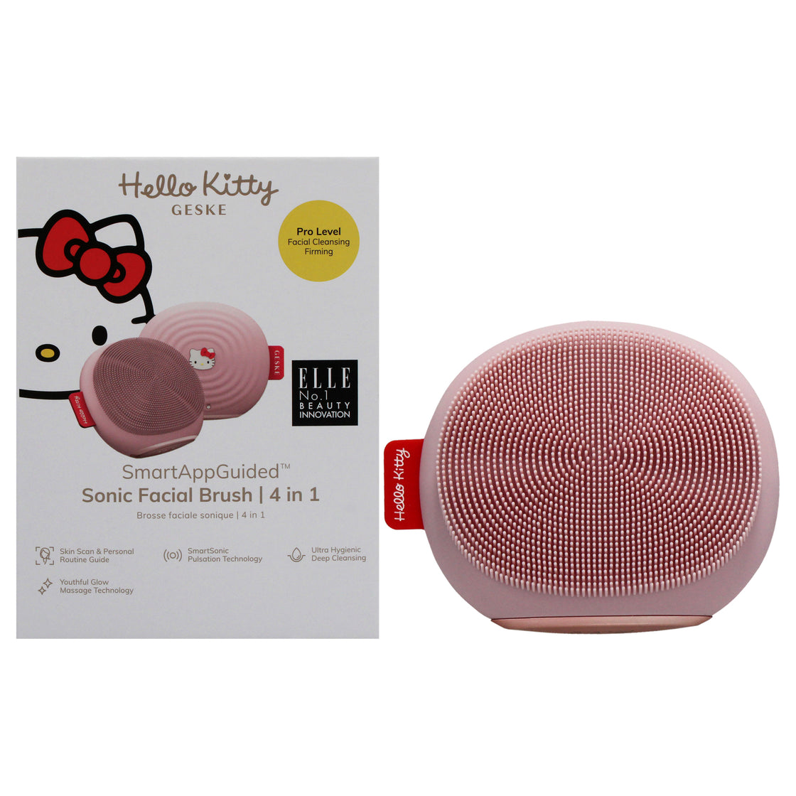 Hello Kitty Sonic Facial Brush 4 in 1 - Pink by Geske for Women - 1 Pc Brush