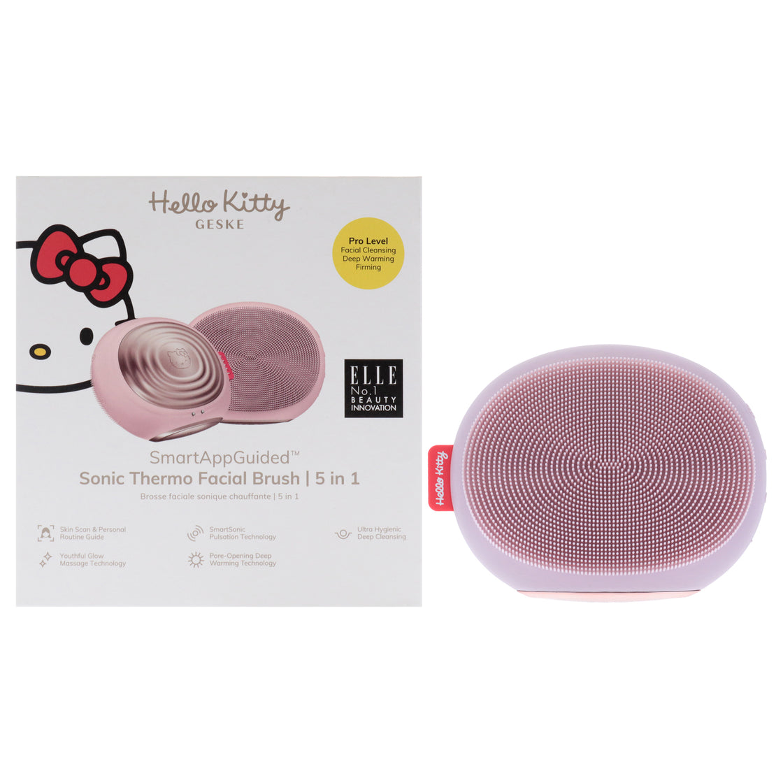 Hello Kitty Sonic Thermo Facial Brush 5 in 1 - Pink by Geske for Women - 1 Pc Brush