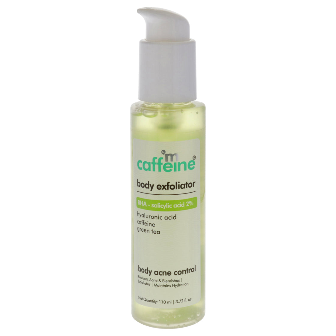 Body Exfoliator BHA Salicylic acid 2 Percent - Green Tea by mCaffeine for Unisex - 3.72 oz Exfoliator