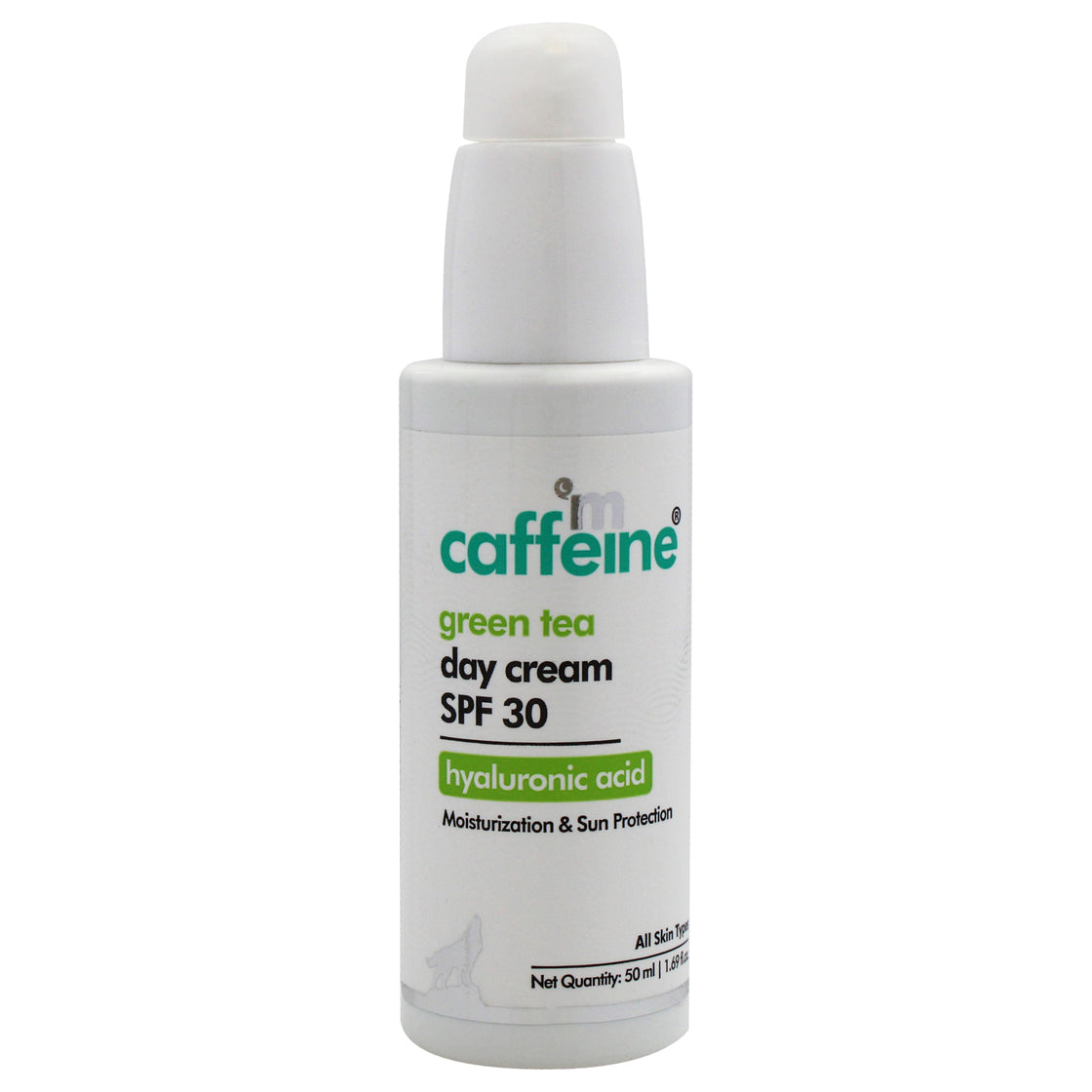 Green Tea Day Cream Hyaluronic Acid SPF 30 by mCaffeine for Unisex - 1.69 oz Cream