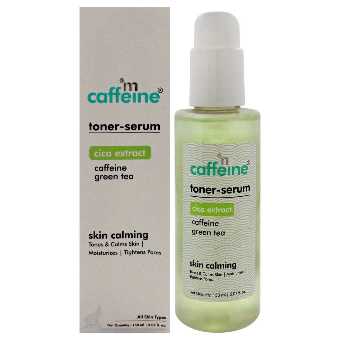 Toner Serum Cica Extracts - Green Tea by mCaffeine for Unisex - 5.07 oz Toner