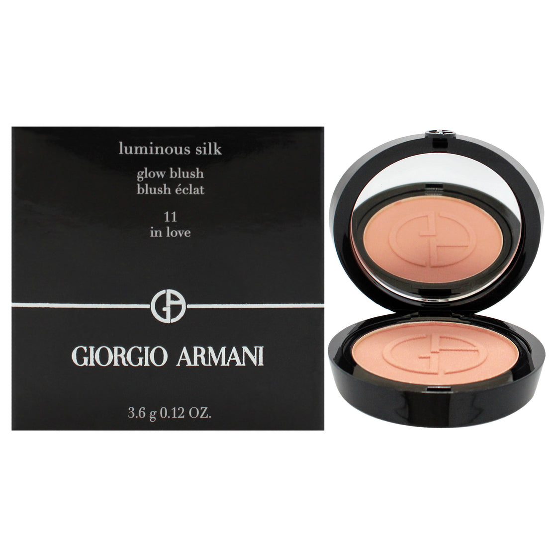 Luminous Silk Glow Blush - 11 In Love by Giorgio Armani for Women - 0.12 oz Blush