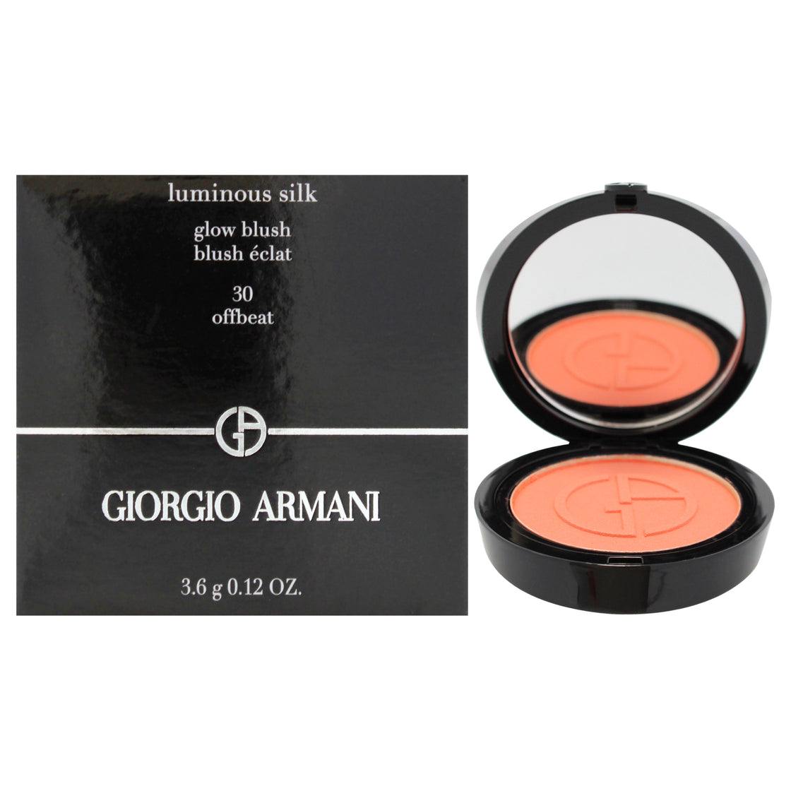 Luminous Silk Glow Blush - 30 Offbeat by Giorgio Armani for Women - 0.12 oz Blush