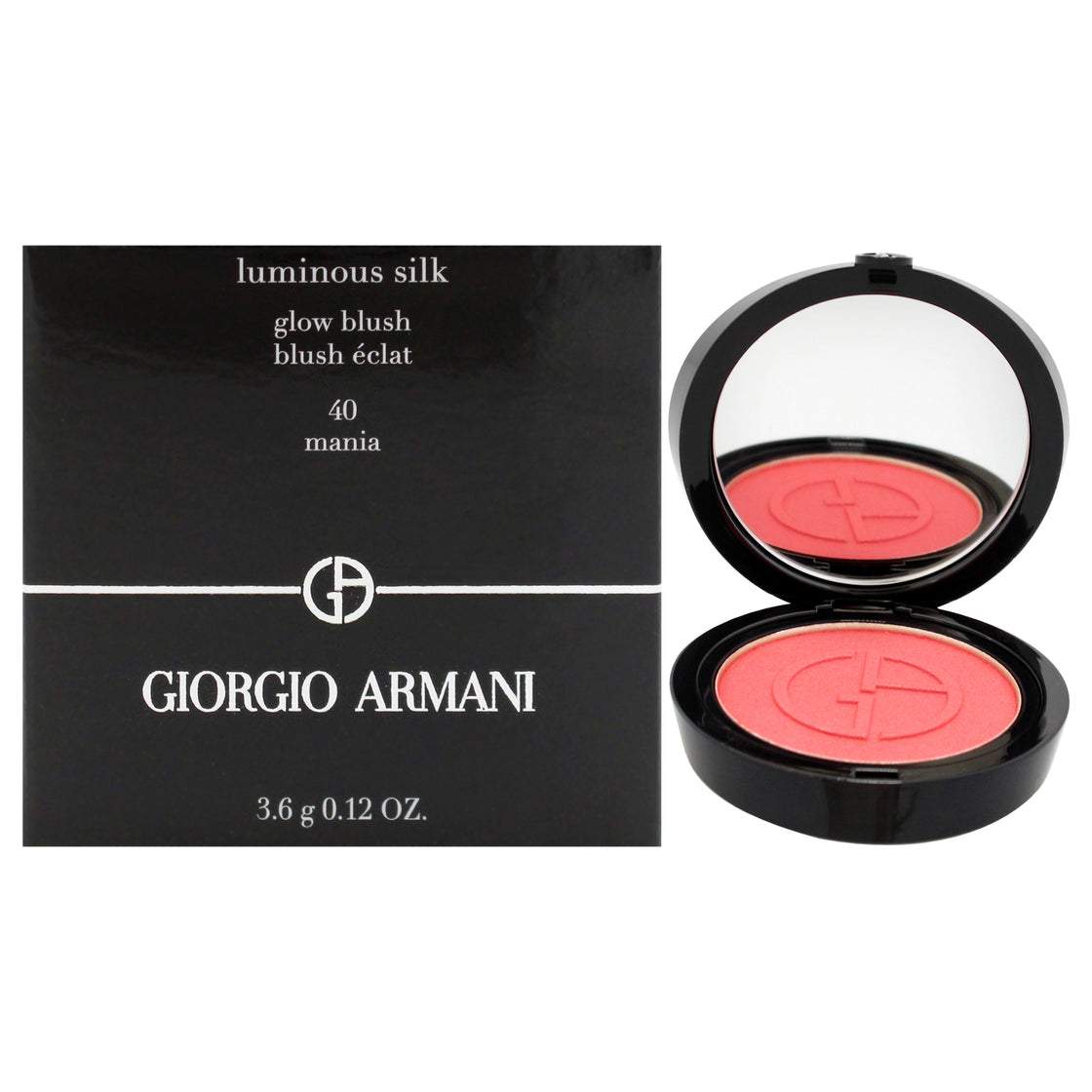 Luminous Silk Glow Blush - 40 Mania by Giorgio Armani for Women - 0.12 oz Blush