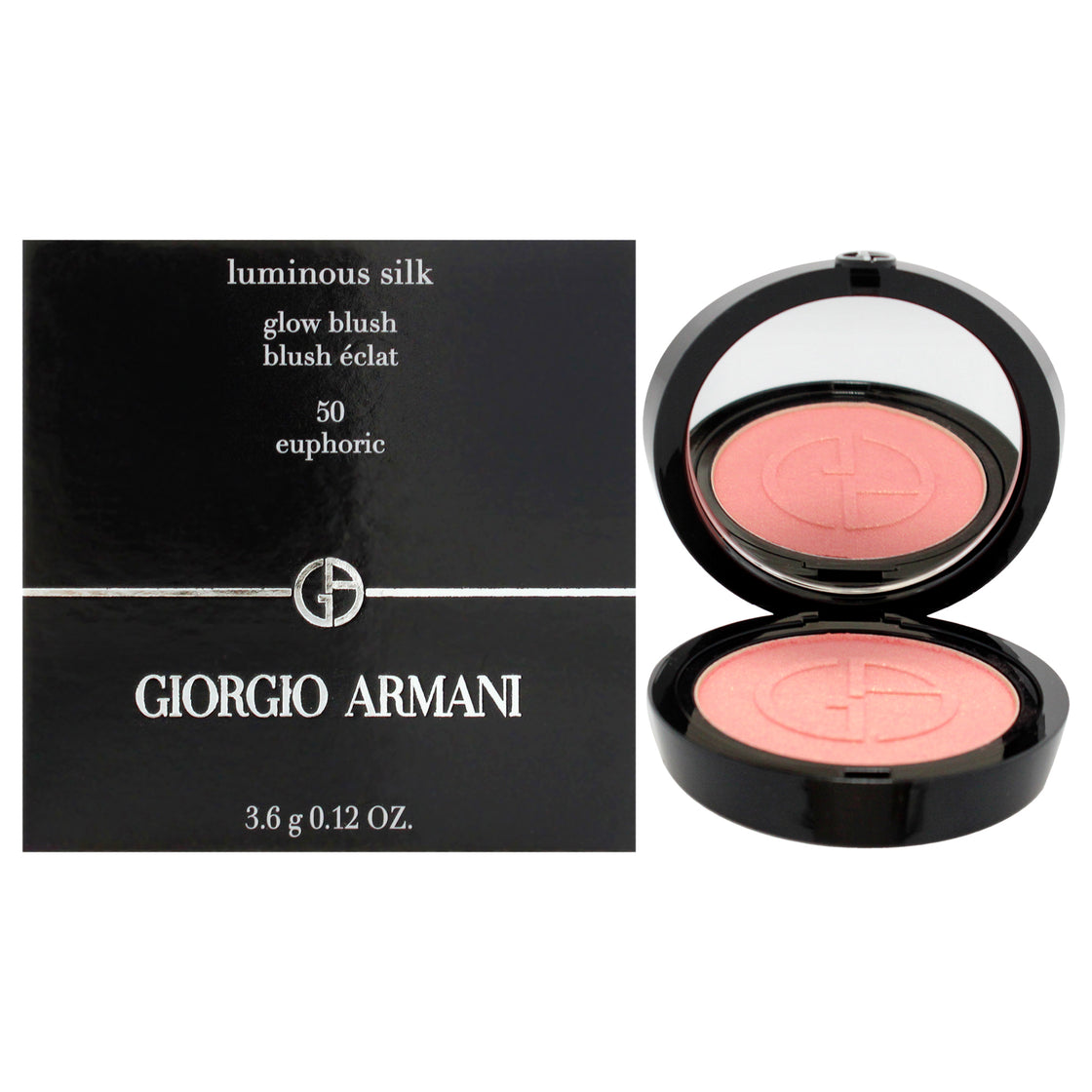 Luminous Silk Glow Blush - 50 Euphoric by Giorgio Armani for Women - 0.12 oz Blush