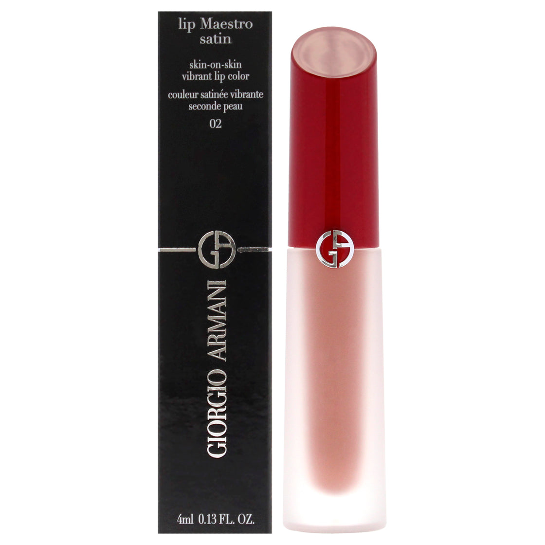 Lip Maestro Satin Lipstick - 02 Weekend Getaway by Giorgio Armani for Women - 0.13 oz Lipstick