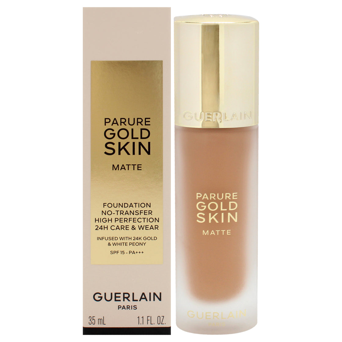 Parure Gold Skin Matte 24H Wear No-Transfer Foundation SPF 15 - 4N Neutral by Guerlain for Women - 1.1 oz Foundation