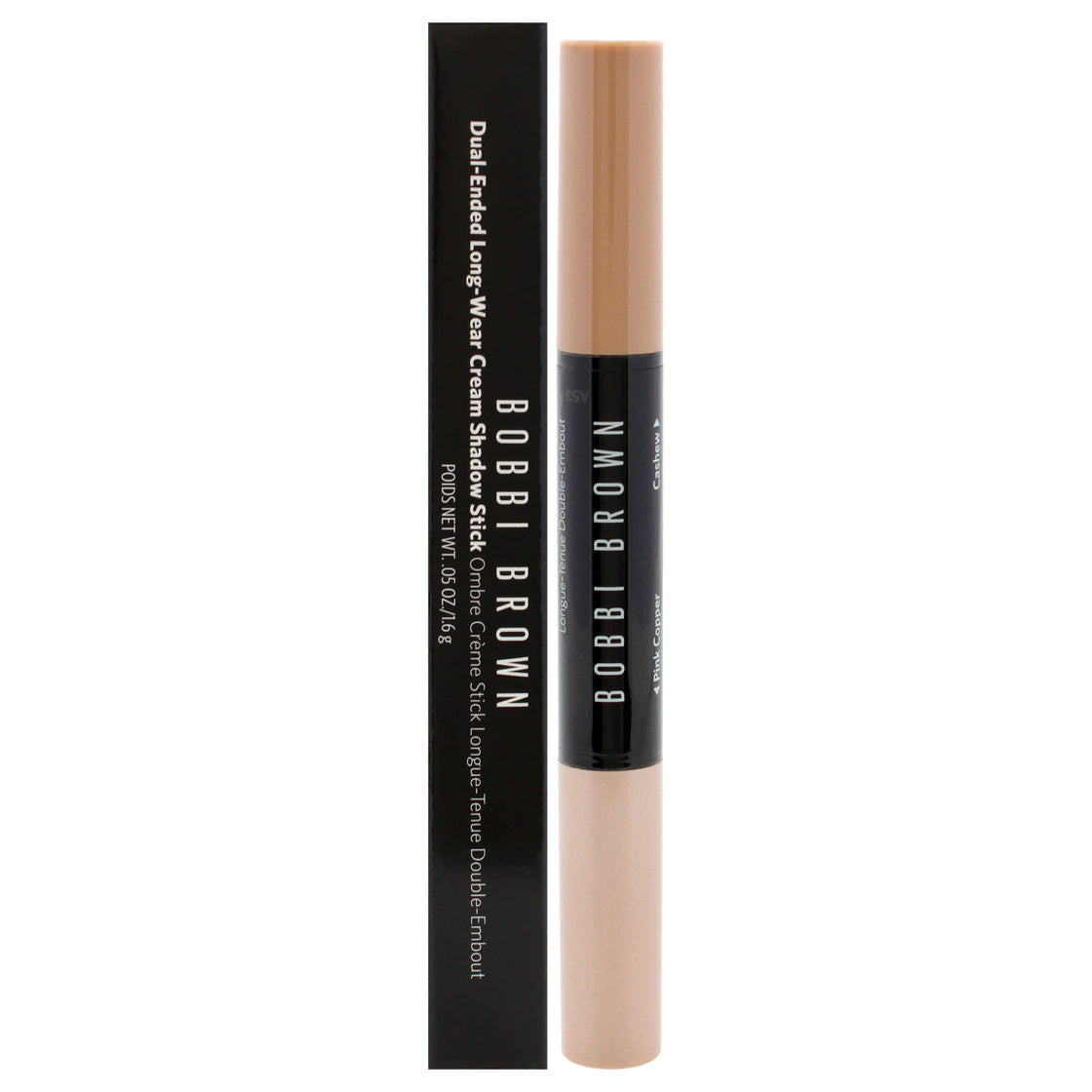 Dual-Ended Long-Wear Cream Shadow Stick - Pink Copper-Cashew by Bobbi Brown for Women - 0.05 oz Eye Shadow