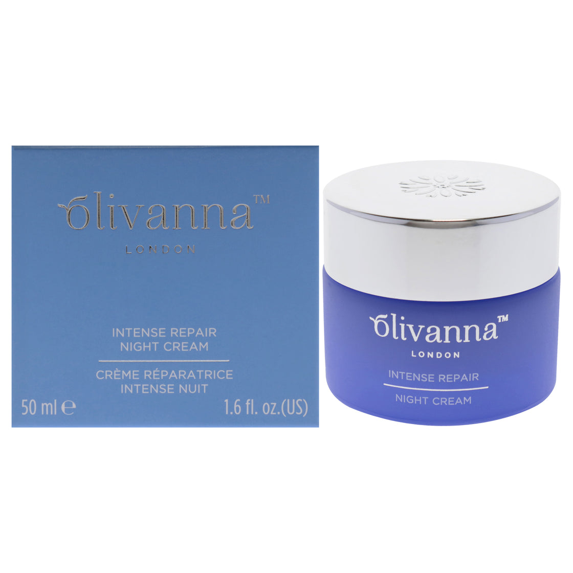 Intense Repair Night Cream by Olivanna for Women - 1.6 oz Cream