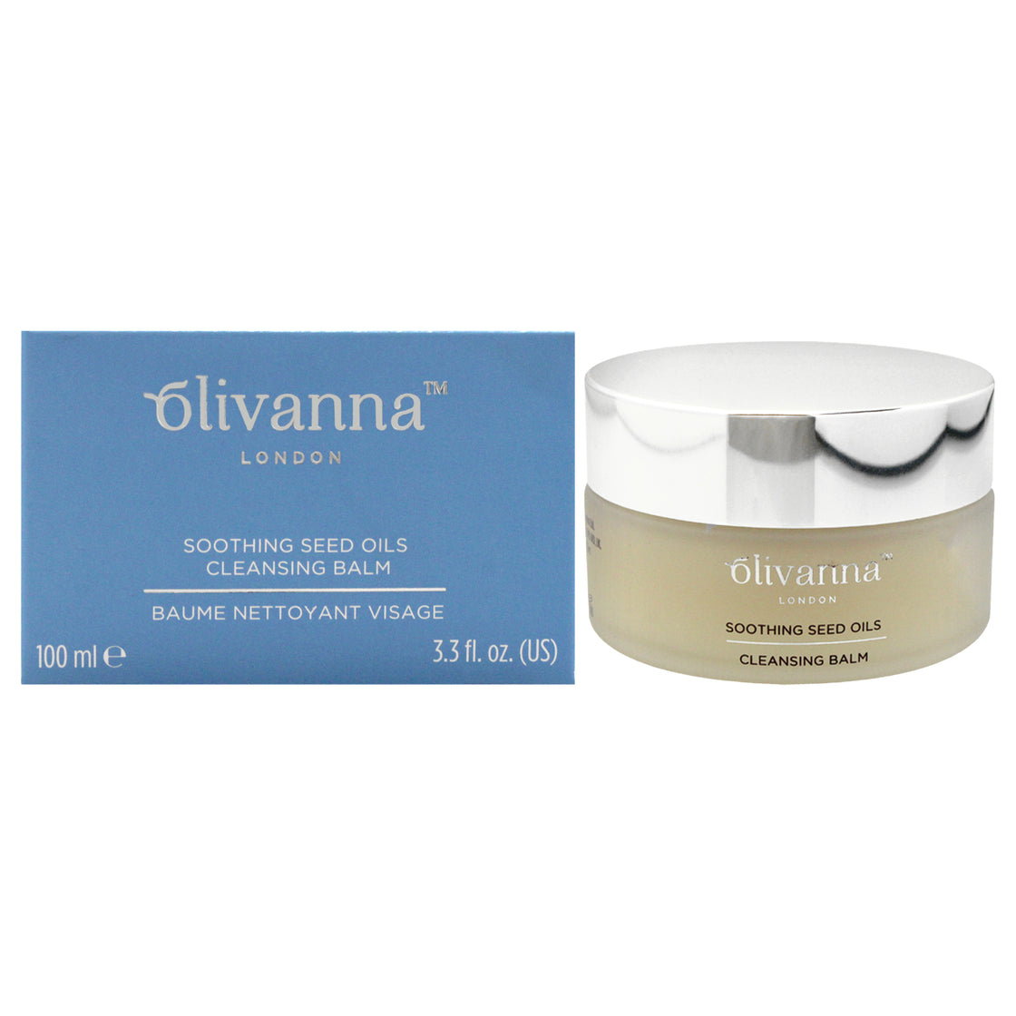 Soothing Seed Oils Cleansing Balm by Olivanna for Women - 3.3 oz Cleanser