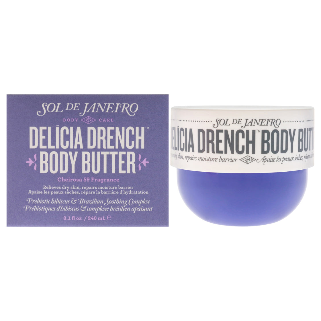 Delicia Drench Body Butter by Sol de Janeiro for Women - 8.1 oz Body Butter