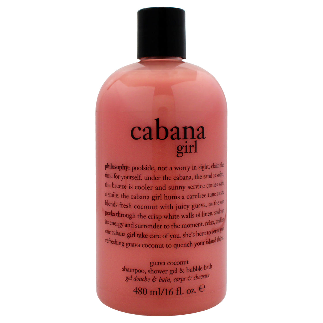 Cabana Girl by Philosophy for Women - 16 oz Shampoo, Shower Gel and Bubble Bath