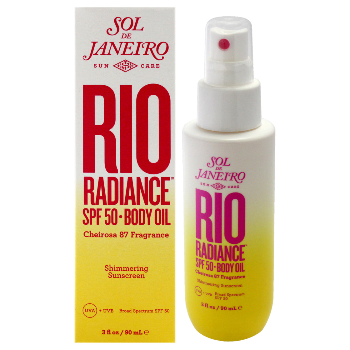 Rio Radiance SPF 50 Body Oil by Sol de Janeiro for Unisex - 3 oz Oil