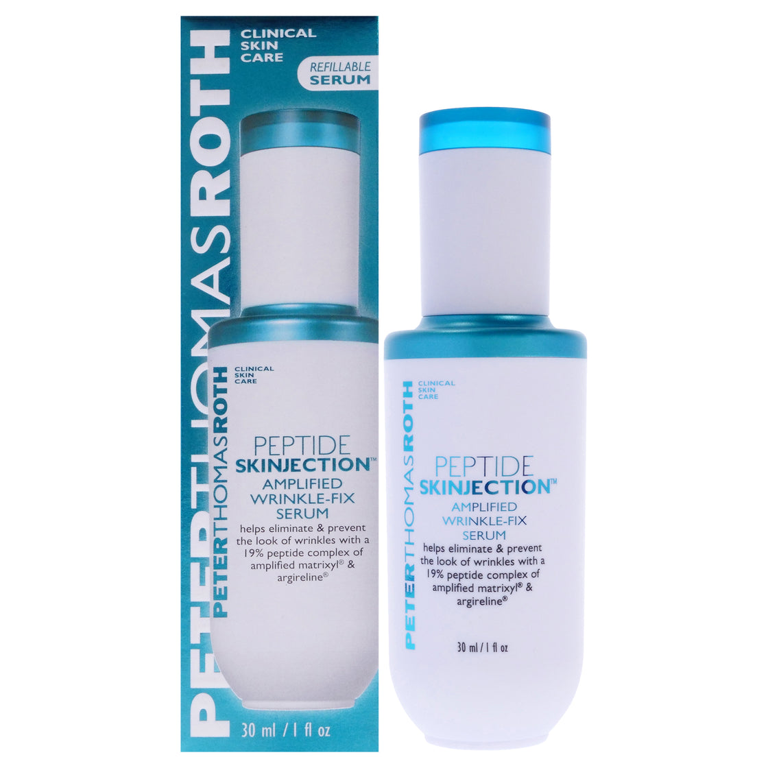 Peptide Skinjection Amplified Wrinkle Fix Serum by Peter Thomas Roth for Unisex - 1 oz Serum (Refillable)