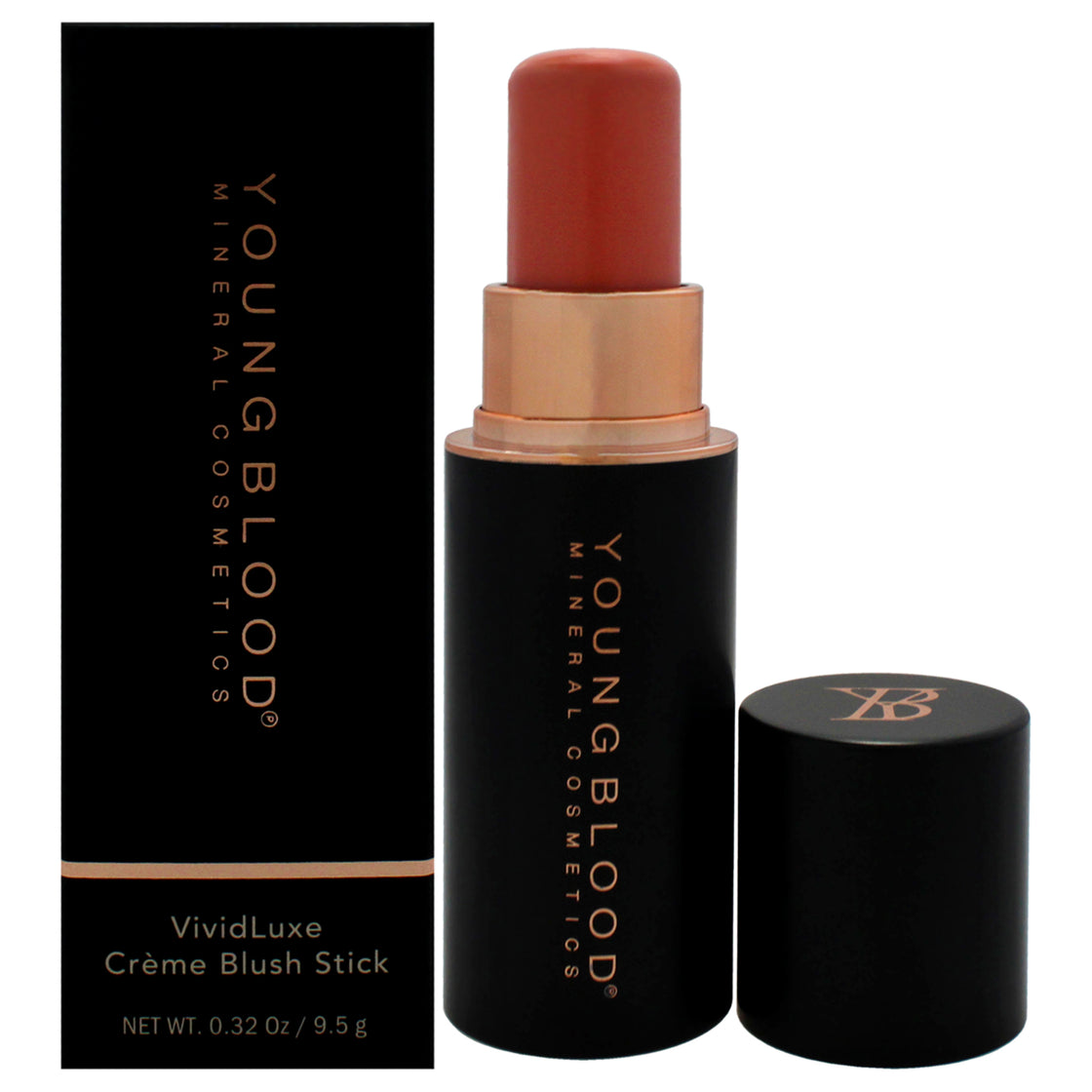 VividLuxe Creme Blush Stick - Bellini by Youngblood for Women - 0.32 oz Blush