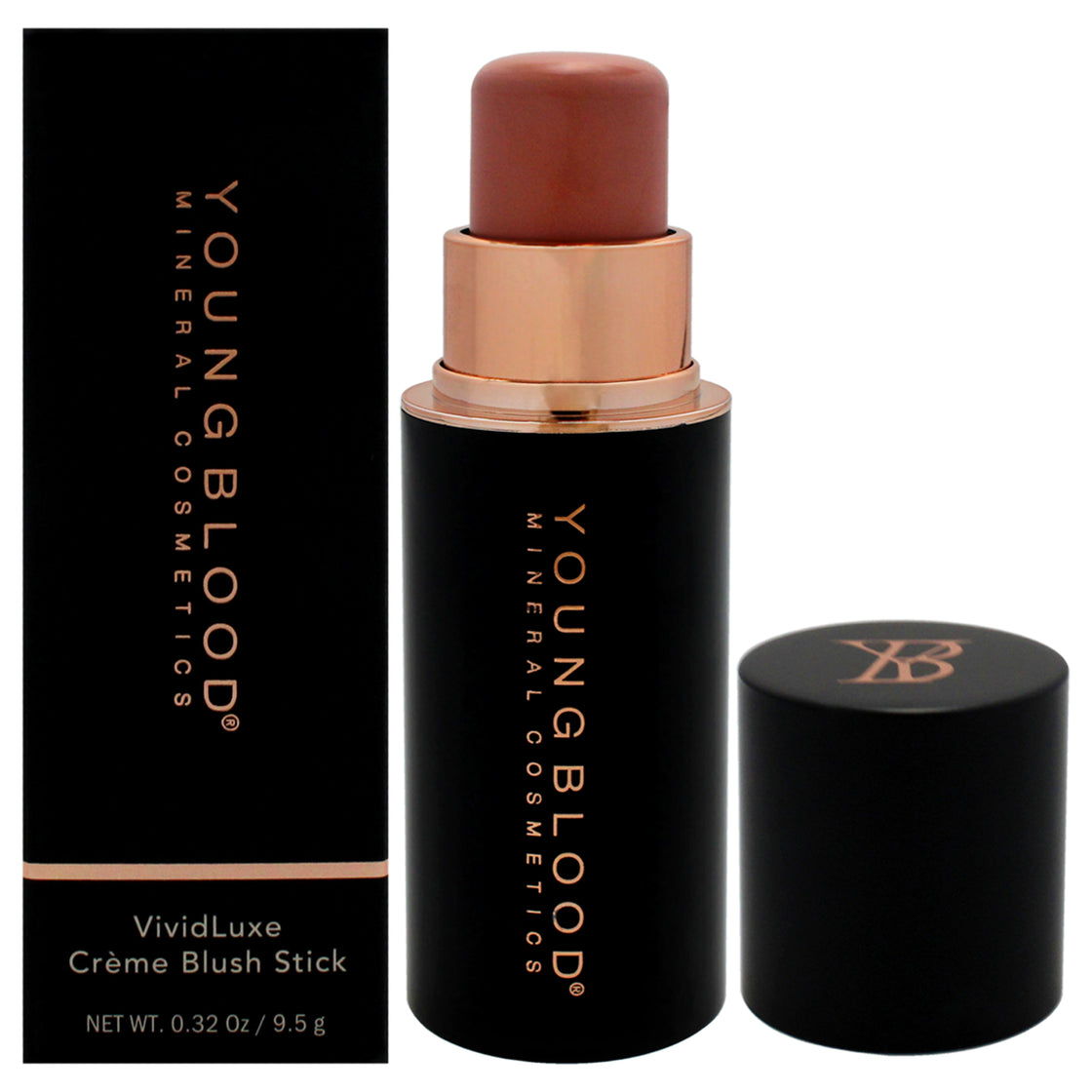 VividLuxe Creme Blush Stick - Creme Brulee by Youngblood for Women - 0.32 oz Blush