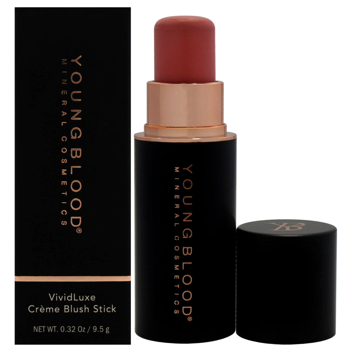 VividLuxe Creme Blush Stick - Pink Prosecco by Youngblood for Women - 0.32 oz Blush