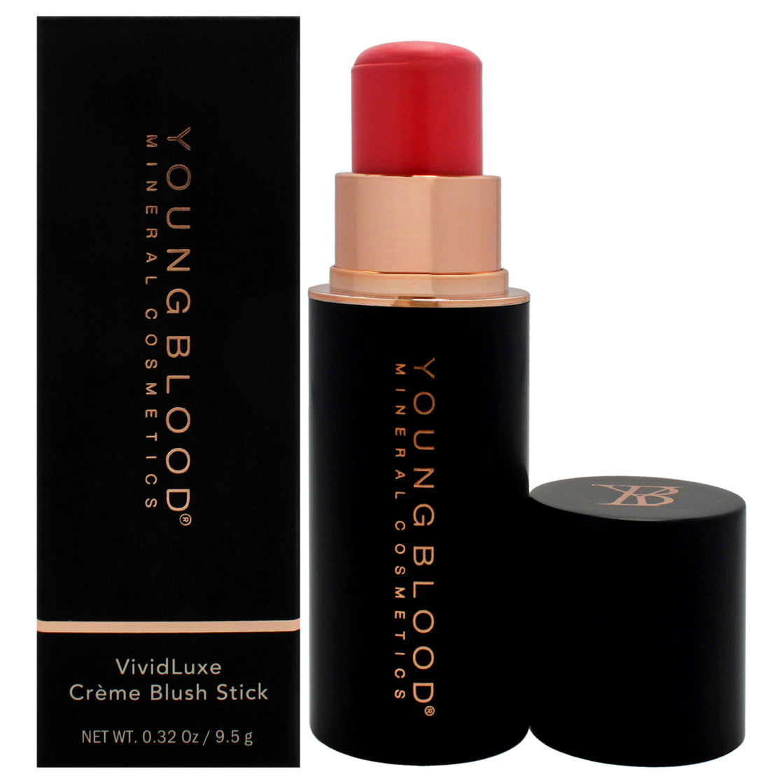 VividLuxe Creme Blush Stick - Pomelo by Youngblood for Women - 0.32 oz Blush