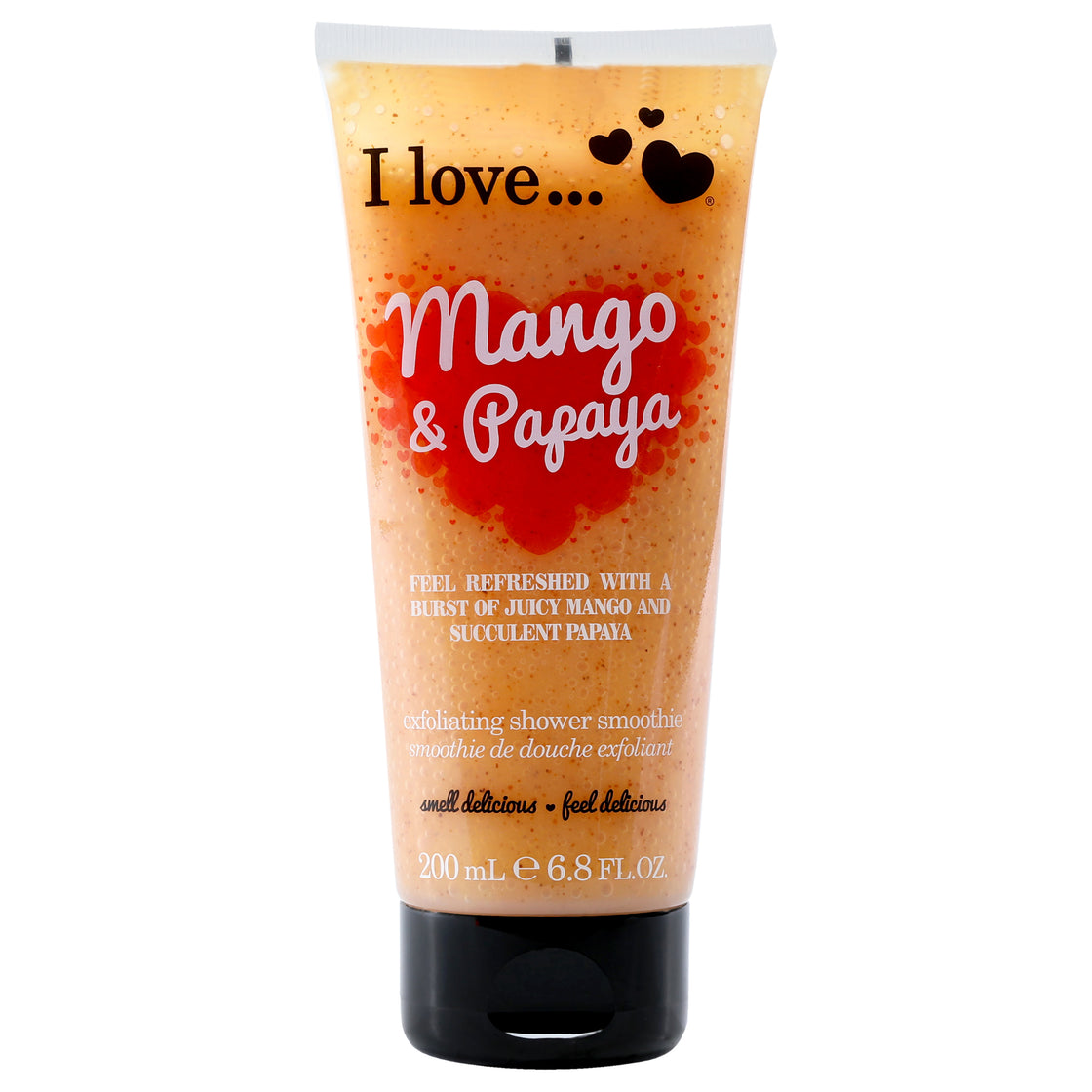 Exfoliating Shower Smoothie - Mango and Papaya by I Love Cosmetics for Women - 6.8 oz Exfoliator