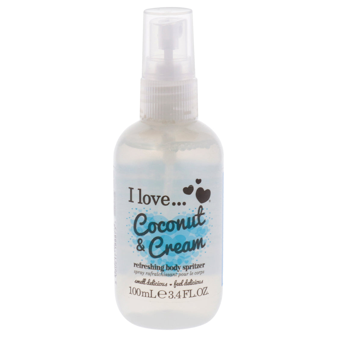 Refreshing Body Spritzer - Coconut and Cream by I Love Cosmetics for Women - 3.4 oz Body Spray