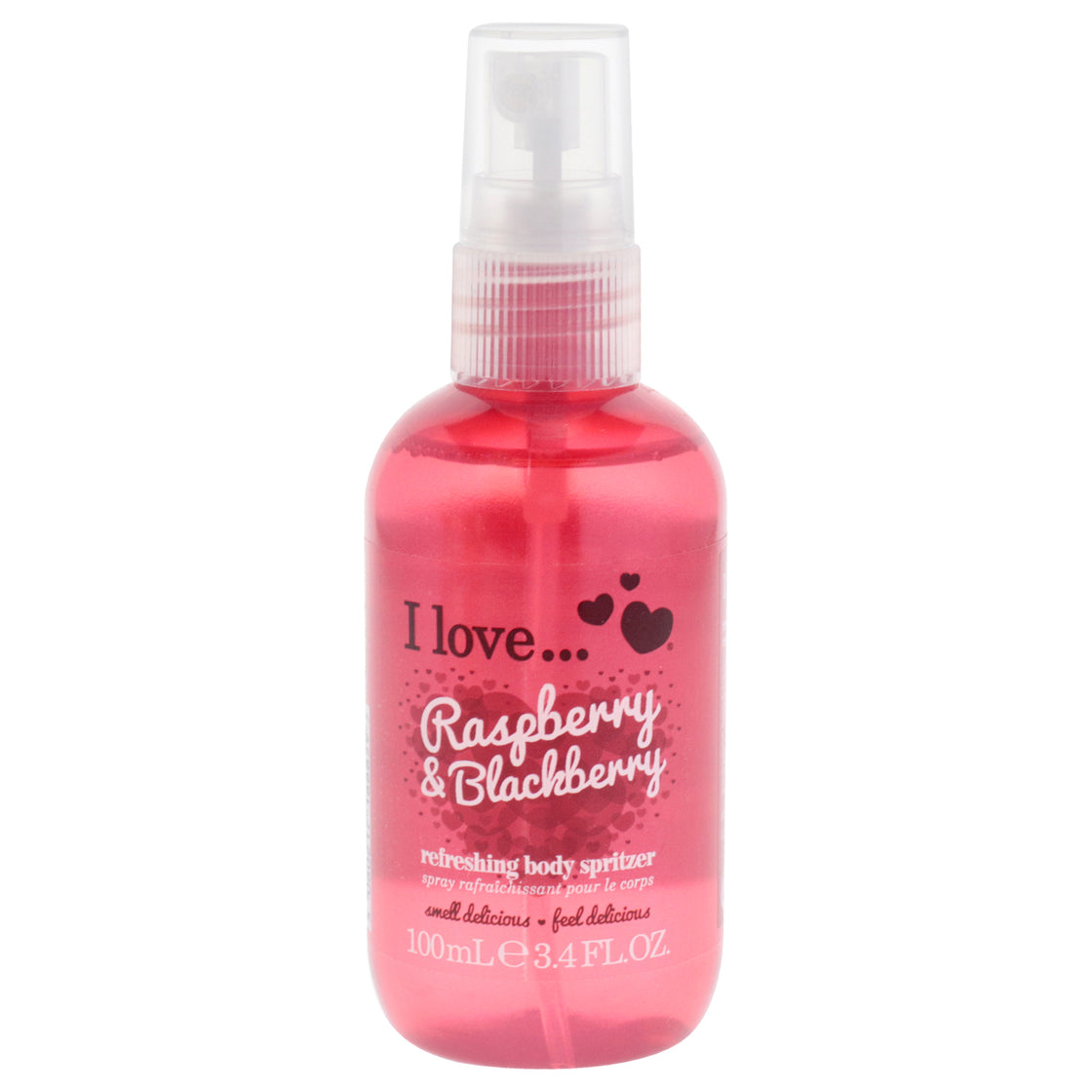 Refreshing Body Spritzer - Raspberry and Blackberry by I Love Cosmetics for Women - 3.4 oz Body Spray