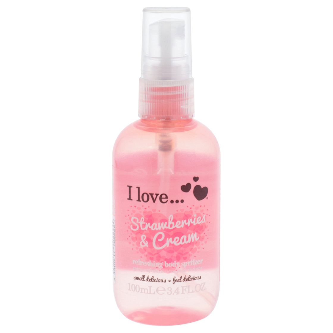 Refreshing Body Spritzer - Strawberries and Cream by I Love Cosmetics for Women - 3.4 oz Body Spray