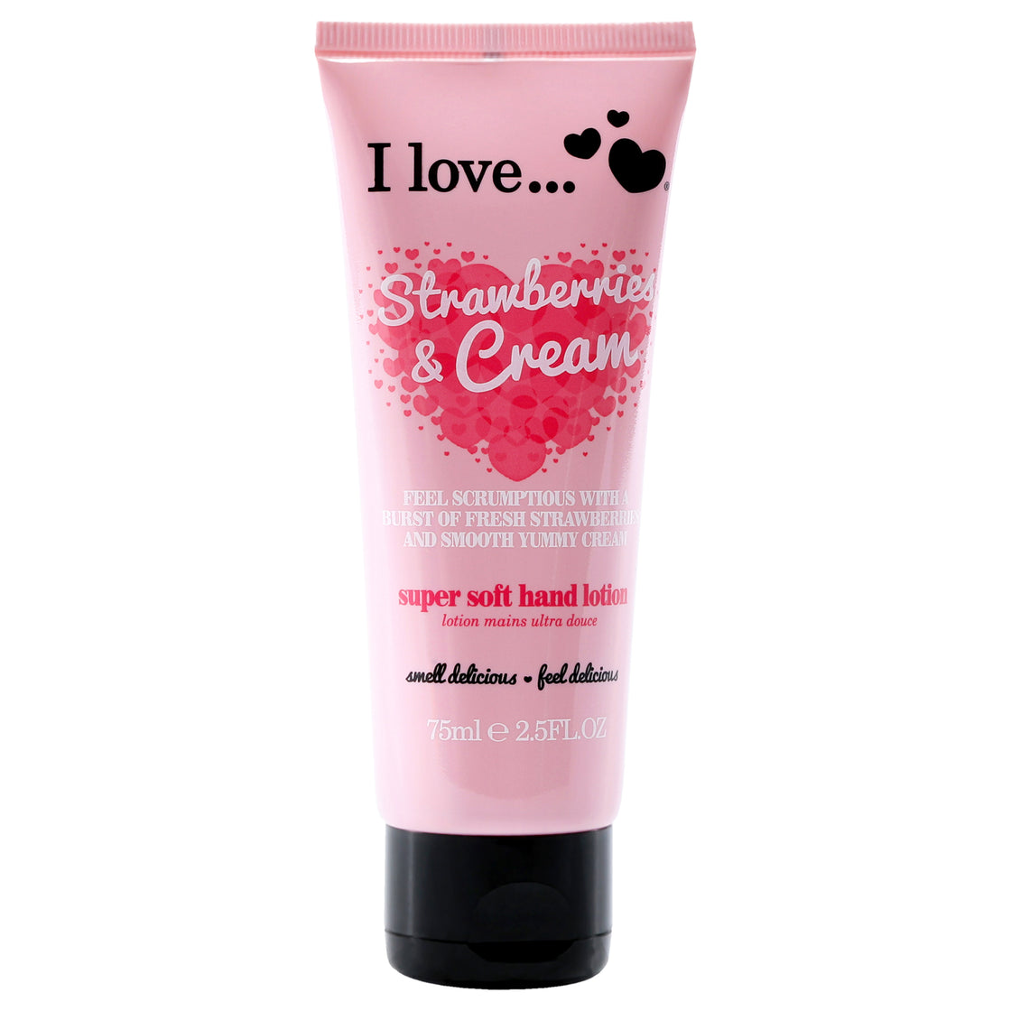 Super Soft Hand Lotion - Strawberries and Cream by I Love Cosmetics for Women - 2.5 oz Lotion