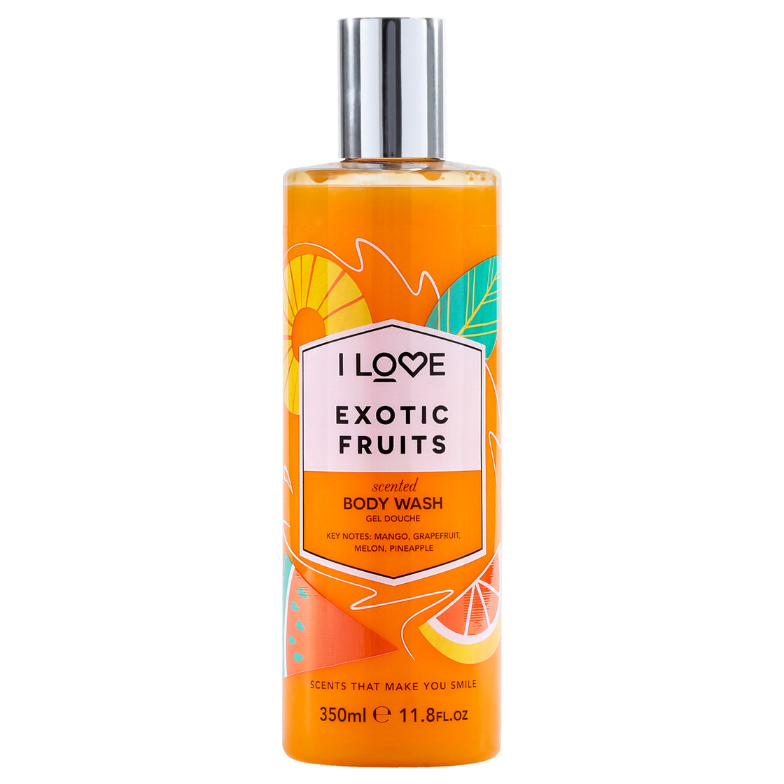 Scented Body Wash - Exotic Fruit by I Love Cosmetics for Women - 11.8 oz Body Wash